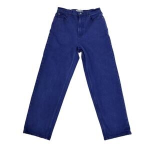 EVERLANE The Way-High Jean Women 28 Purple/Blue Straight Organic Preppy Gorpcore
